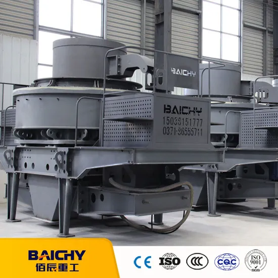 Sable de roche de silice de pierre de rivière de VSI faisant le prix vertical de broyeur à percussion d'arbre de machine